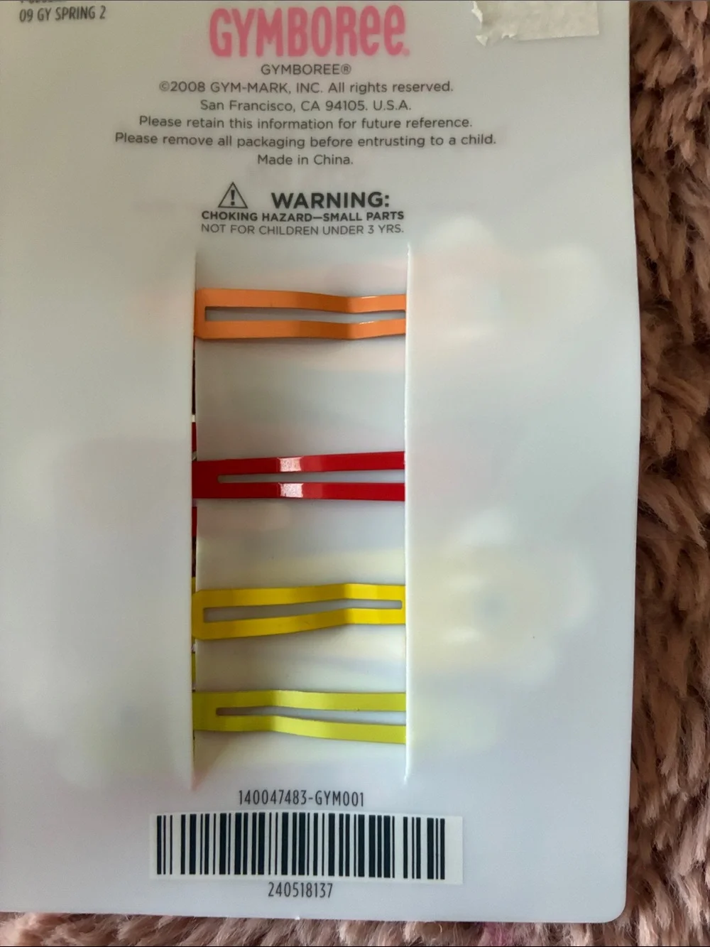 Gymboree Butterfly Snap Hair Clips in Yellow, Orange, Red, Lime